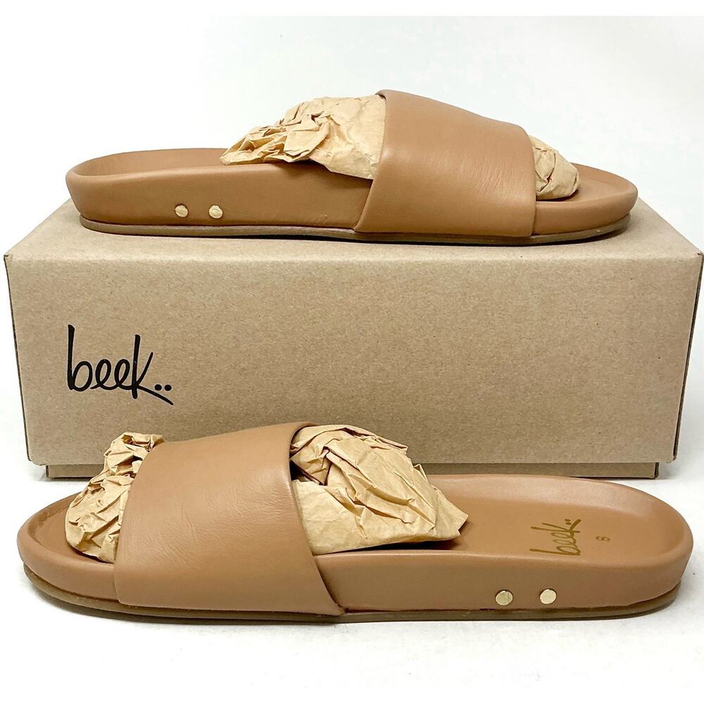 Beek Gallito Leather Sandals Honey Brown Women Comfort Sandals NIB - Picture 4 of 13